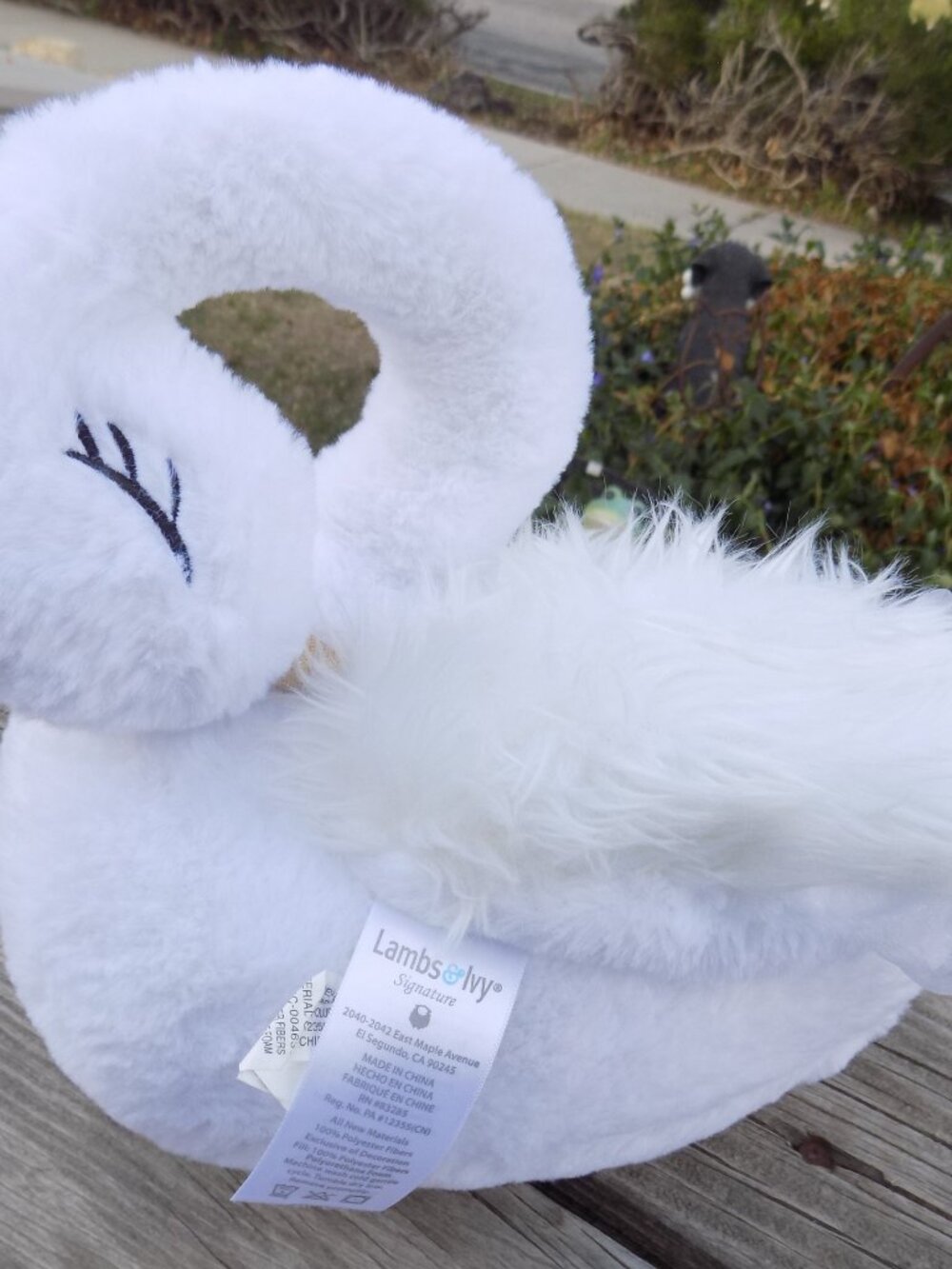 SWAN PLUSH Princess Soft,  ANIMAL LAMBS AND IVY Plush Animal *